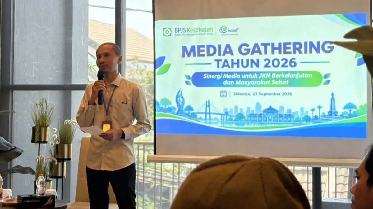 SINERGITAS: BPJS Kesehatan Cabang Sidoarjo menggelar Media Gathering bertajuk “Sinergi Media untuk JKN Berkelanjutan dan Masyarakat Sehat” pada Selasa (22/9).