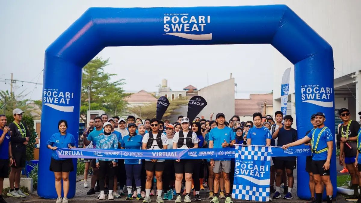 SEHAT: Pocari Virtual Run Mini Offline 2026 yang berlangsung di Aston Sidoarjo City Hotel & Conference Center.