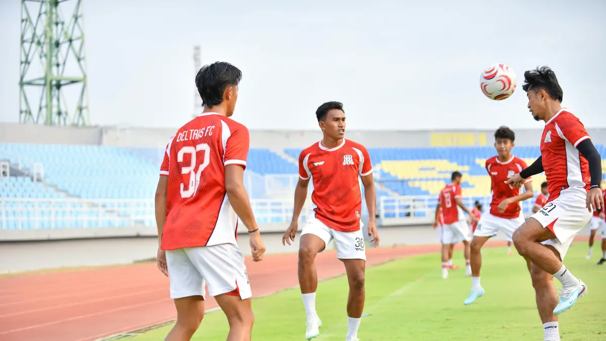 PERSIAPAN: Latihan tim Deltras FC Sidoarjo. (Foto Deltras)