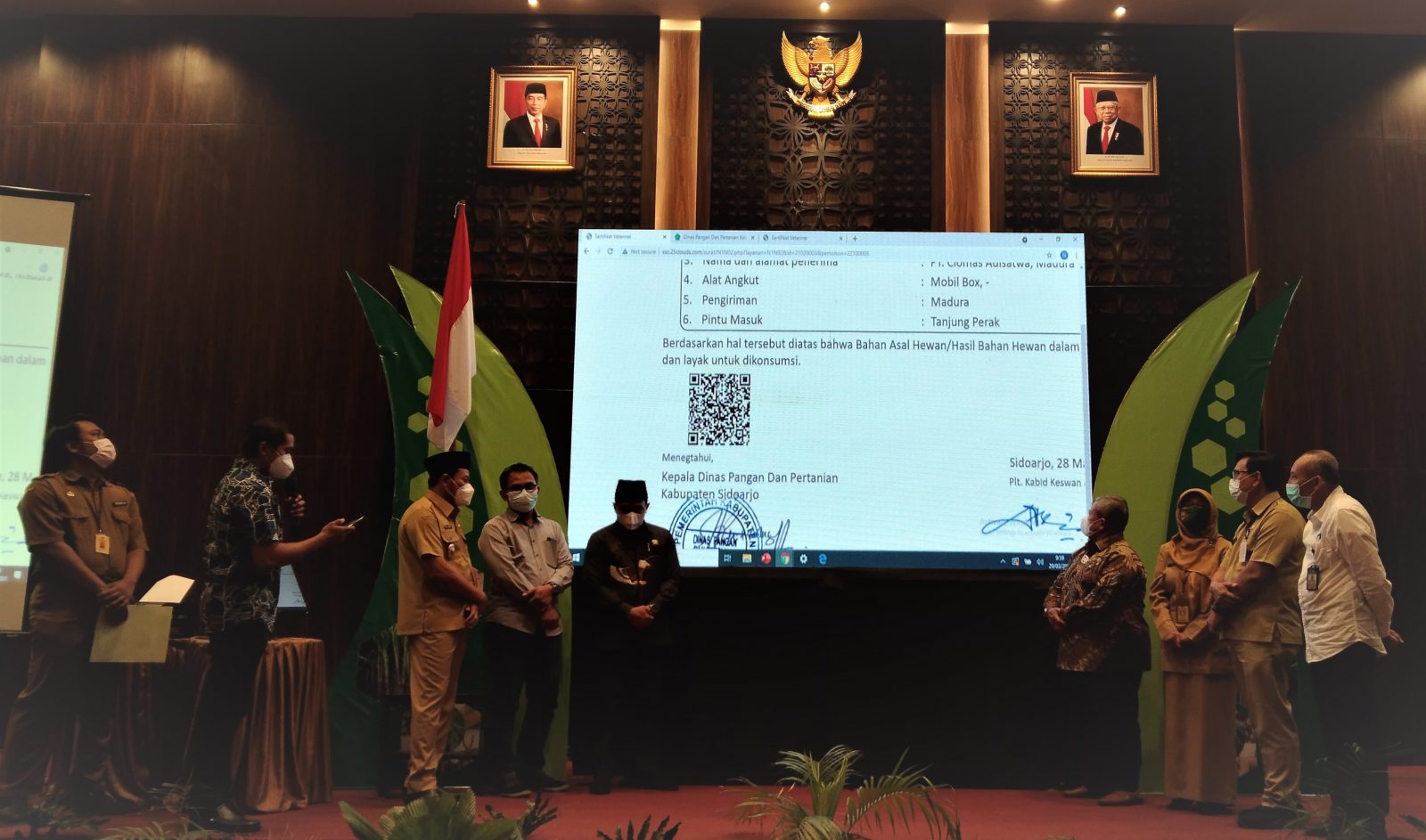 INOVASI: SSC perizinan surat sehat hewan menambah pelayanan publik di Sidoarjo.  (RIZKY PUTRI PRATIMI/RADAR SIDOARJO)