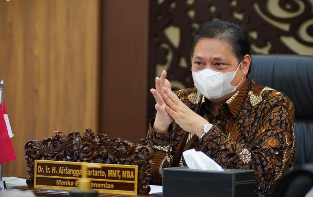 Menteri Koordinator Perekonomian sekaligus Ketua Komite Penanganan Covid-19 dan Pemulihan Ekonomi Nasional (KPCPEN) Airlangga Hartarto.  (IST)