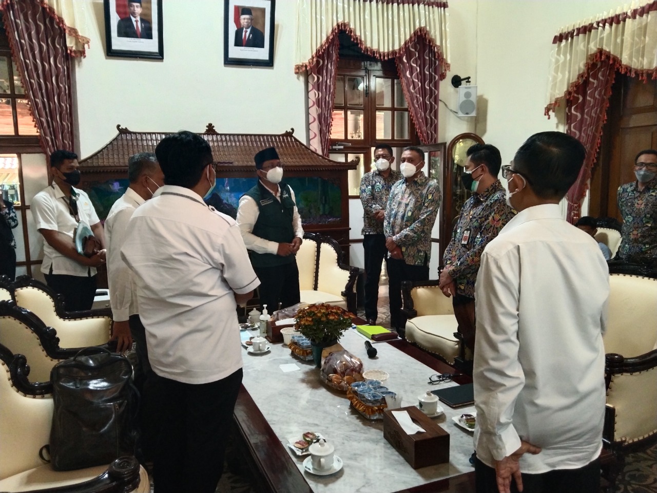 MEGA PROYEK: Koordinasi dilakukan Bupati Sidoarjo, Kementeraian PUPR dan BBPJN Jawa Timur. (RIZKY PUTRI PRATIMI/RADAR SIDOARJO)