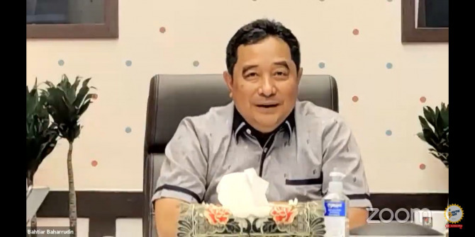 WEBINAR: Sekretaris Timsel Calon Anggota KPU dan Bawaslu Bahtiar.  (IST)