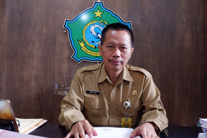 Kepala Dinas Pendidikan dan Kebudayaan Sidoarjo Tirto Adi. (RIZKY PUTRI PRATIMI/RADAR SIDOARJO)