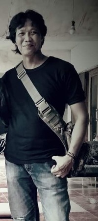 Ketua Komunitas Gerakan Drawing Arek Sidoarjo (Gradasi) Sentot Usdek Hidayat.