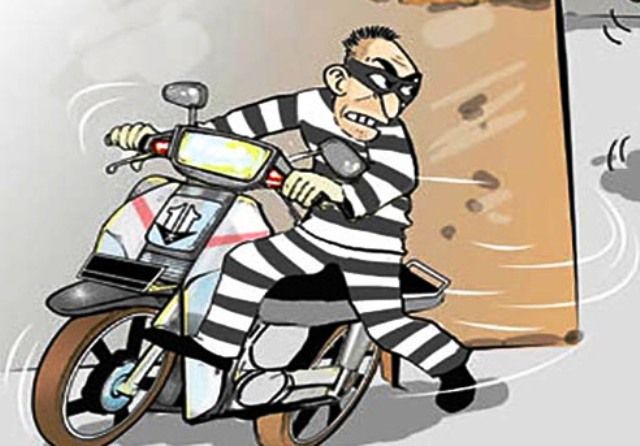 Ilustrasi maling motor. (Ist)