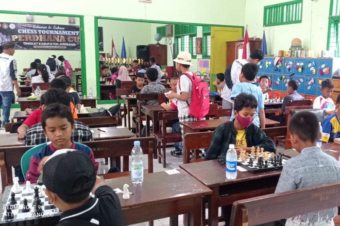 Para pecatur cilik saat sedang bertanding di ajang Perdhana Cup di SDN Kepanjen 2 Jombang