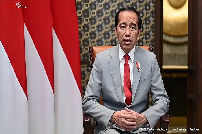 Presiden RI Joko Widodo saat menyampaikan pencabutan status pandemi Covid-19