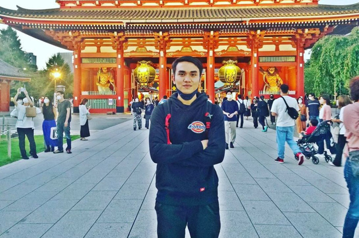 Muchamad Vaisal saat di Asakusa Tokyo Jepang.