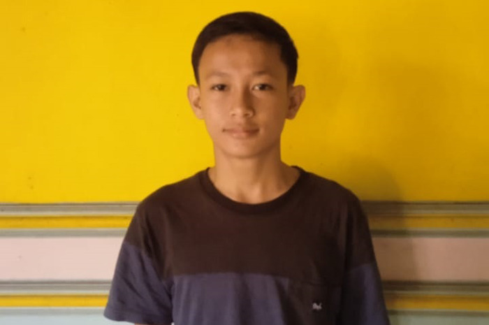 Hamid, peraih medali emas bulutangkis ganda putra pada Porseni Jatim di Jombang