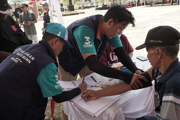 Bank Mandiri mendukung Program Pelayanan Kesehatan Papua Tanpa Batas di Distrik Muara Tami, Jayapura pada 15 - 17 Agustus 2023