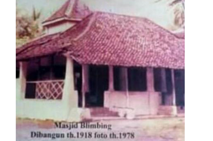 Foto lama masjid Baiturrohman di Desa Blimbing, Kecamatan Gudo