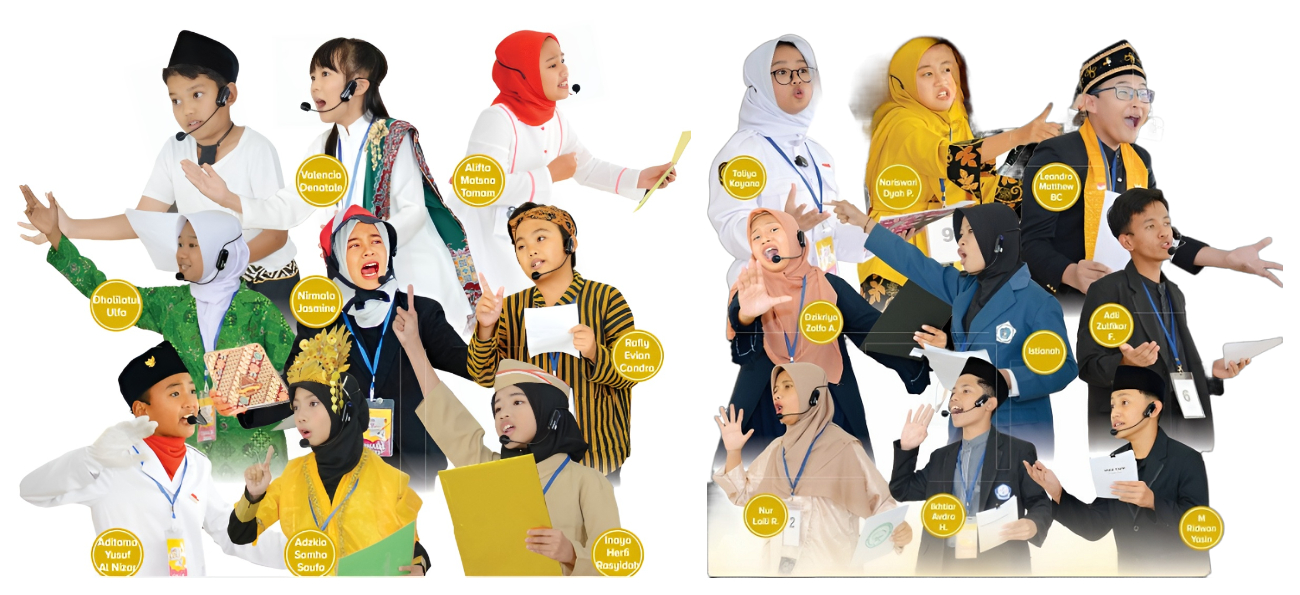 Penampilan 19 Finalis Lomba Baca Puisi Piala Kajari  Jombang