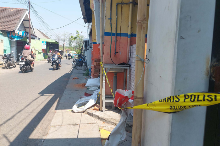 TKP Pembunuhan M Sapto Sugiyono masih dipasang garis polisi