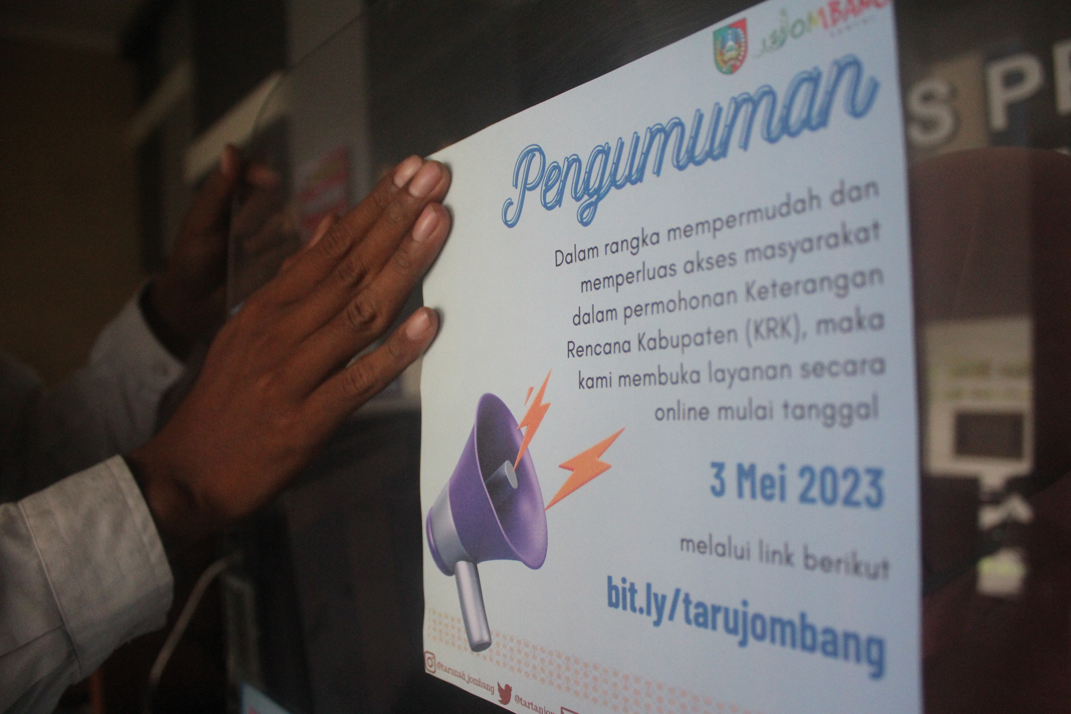 DInas PUPR Jombang memberikan kemudahan layanan online untuk pengurusan KRK