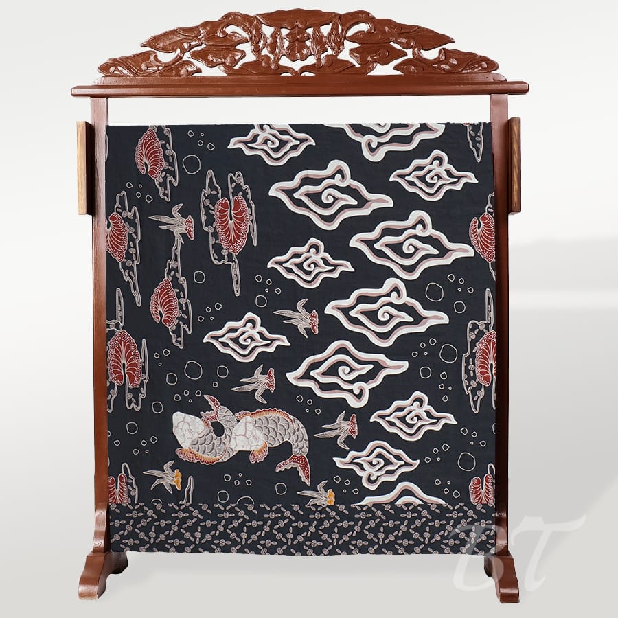 Batik megamendung kombinasi motif ikan