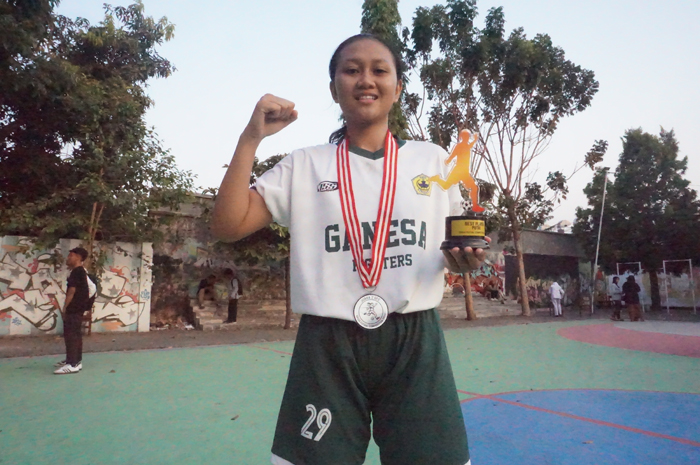 Rahma Arin , best player turnamen Grida Futsal Competition (GFC) 2023