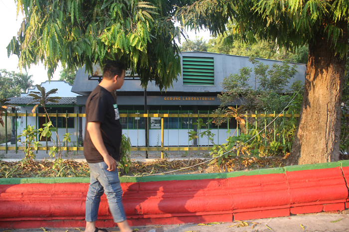 Gedung Laboratorium IPA milik DInas P dan K Jombang yang mangkrak