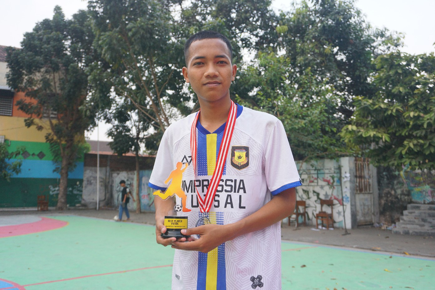 Jodi Adi Prastiyo, best player turnamen Grida Futsal Competition (GFC) 2023.
