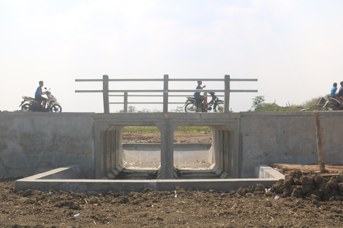 Kondisi duiker Asemgede, Jombang yang kini telah diganti box culvert