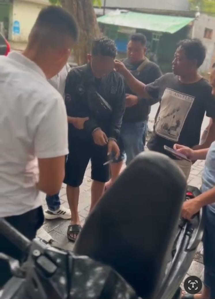 Pelaku curanmor saat dibekuk tim Resmob Satreskrim Polres Jombang