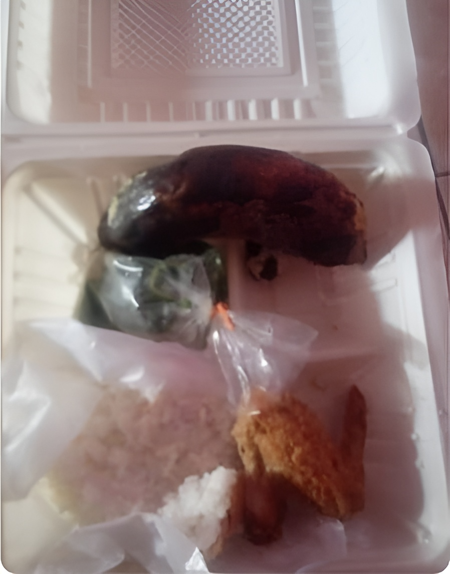 Salah satu contoh makanan tambahan yang diterima balita stunting di Jombang dengan kondisi tak layak konsumsi dan kondisi pisang sudah nyaris membusuk
