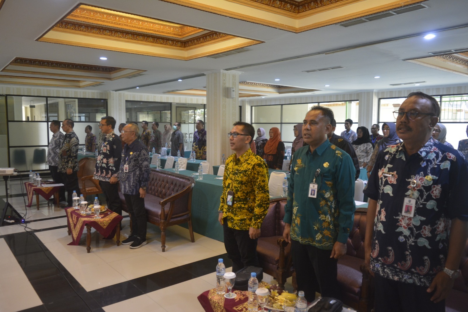 Peserta kegiatan sosialisasi jamsostek yang digelar Dinas PUPR Jombang untuk pelaku jasa konstruksi
