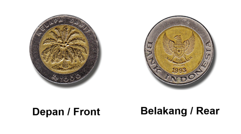 uang logam pecahan Rp 1.000 tahun emisi 1997