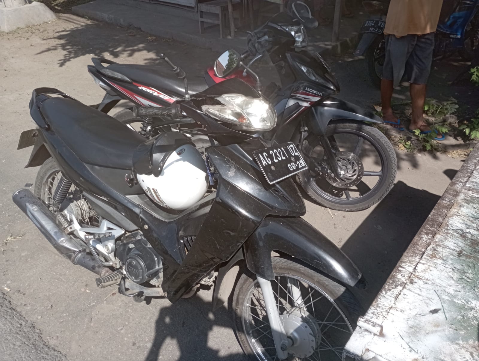 Dus sepeda motor yang terlibat kecelakaan maut di Jalan Raya Jatipelem, Jombang kini diamankan di Mako Satlantas Polres Jombang