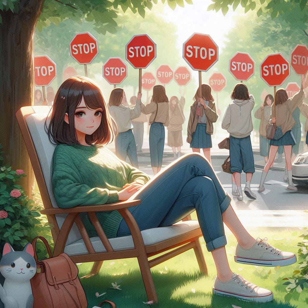Ilustrasi gambar seorang anak perempuan yang sedang duduk rebahan
