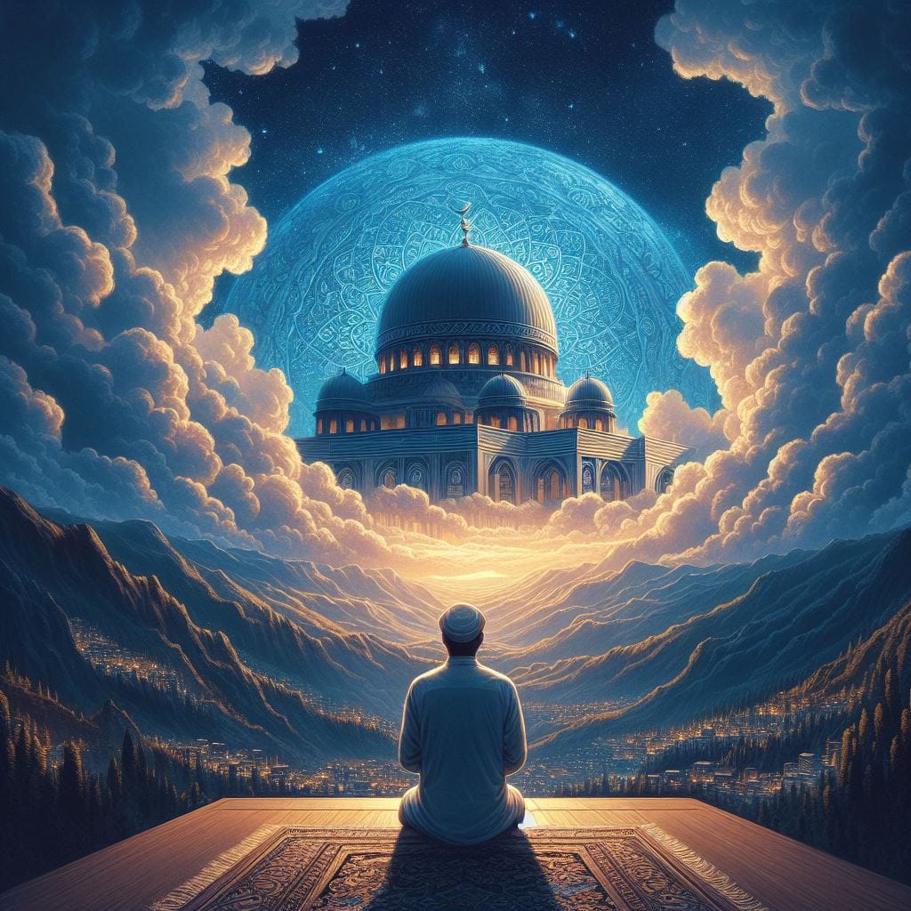 Ilustrasi gambar harapan seseorang memasuki bulan Rajab