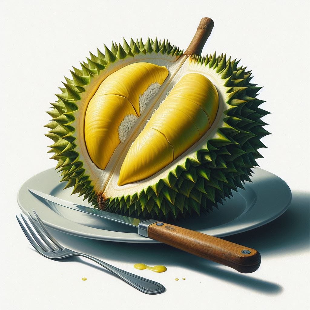 Ilustrasi gambar buah durian