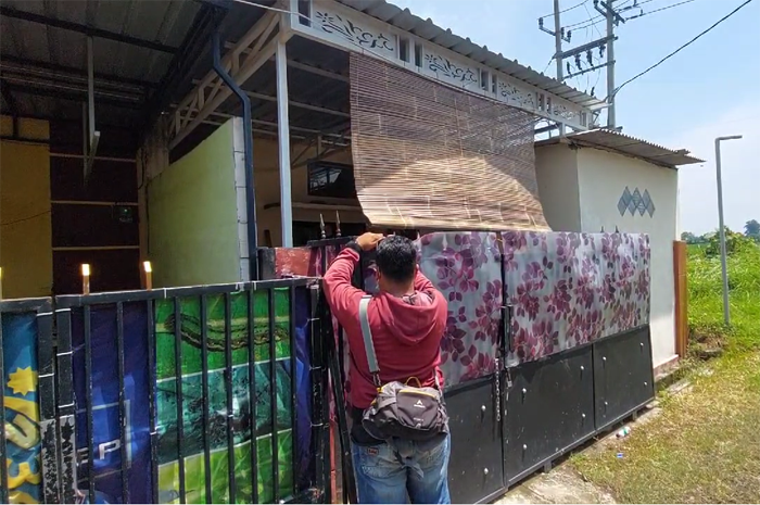 lokasi rumah yang dikontrak sejoli asal Nganjuk di Desa Jogoloyo, Sumobito, Jombang dan dijadikan kamar kos mesum.