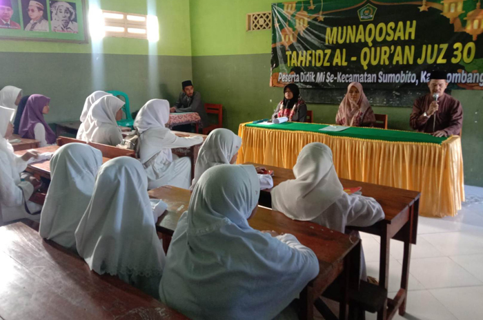 Munaqosah tahfiz juz 30 untuk siswa MI di Kecamatan Sumobito, Jombang