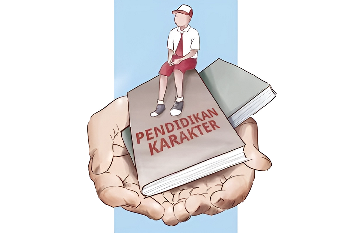 Ilustrasi pendidikan karakter untuk siswa