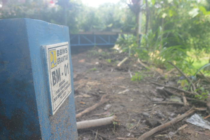 Lokasi lahan yang akan digunakan sebagai Embung Purisemanding Jombang sudah dipatok