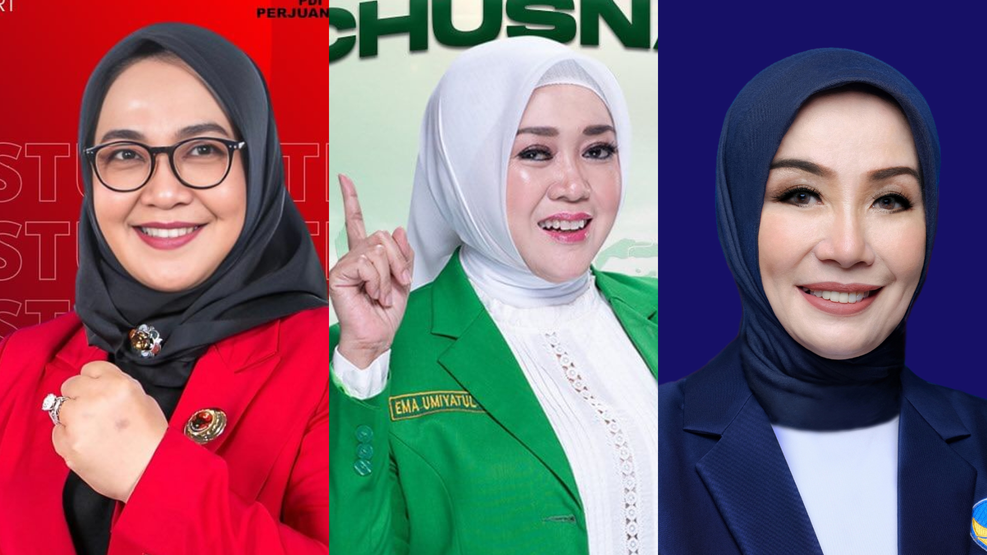 Ilustrasi 3 caleg perempuan asal Jombang yang berlaga memperebutkan kursi DPR RI di Dapil Jatim VIII
