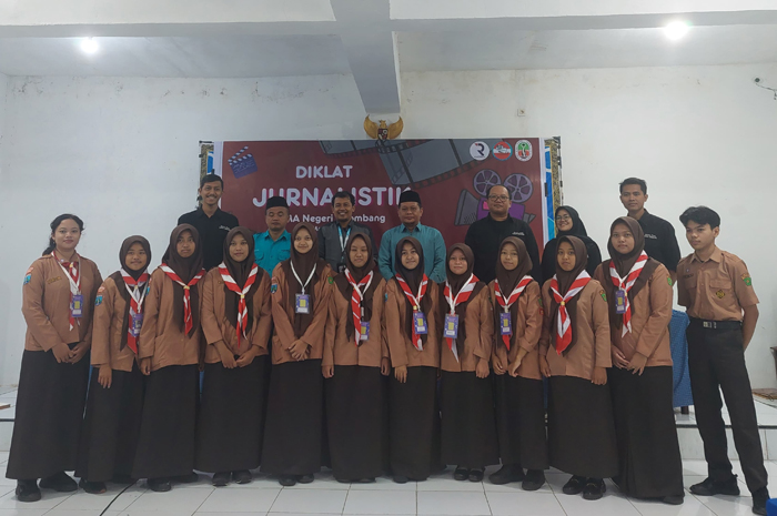 Diklat jurnalistik yang digelar SMAN 1 Jombang dan Jawa Pos Radar Jombang