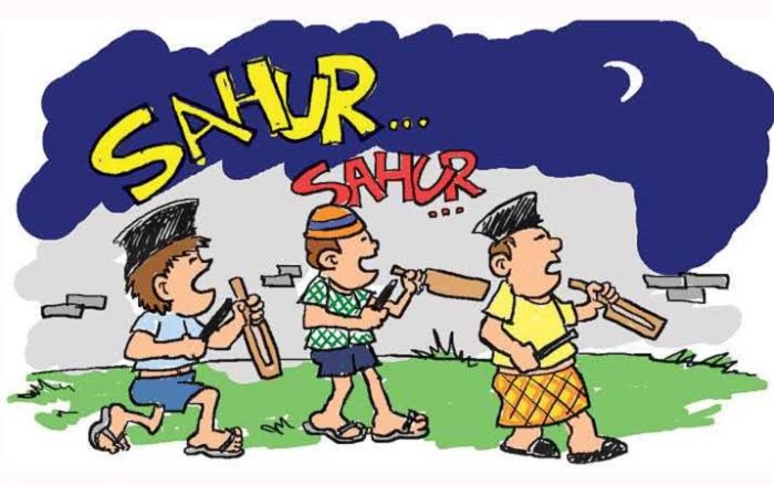 Ilustrasi pastrol sahur, kegiatan di bulan ramadan yang hanya ada di Indonesia