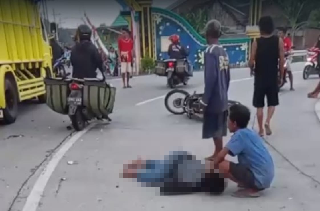 Kondisi korban tewas akibat kecelakaan maut di ruas Kabuh Tapen Jombang (24/3)