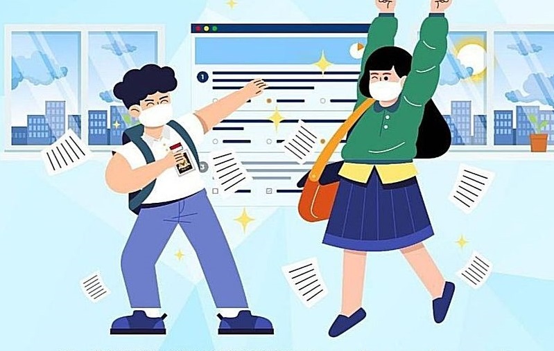 Ilustrasi siswa lolos SNBP
