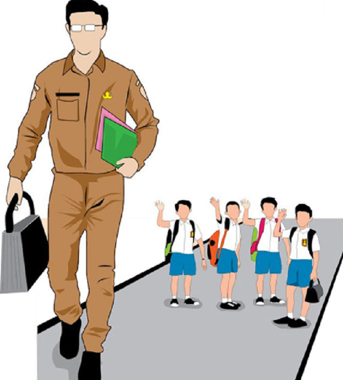 Ilustrasi guru DPK yang masih bertugas di lembaga swasta