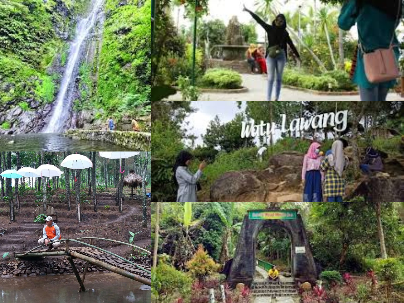 Ilustrasi sejumlah wisata alam di Kabupaten Nganjuk dengan pemandangan indah yang sayang jika dilewatkan