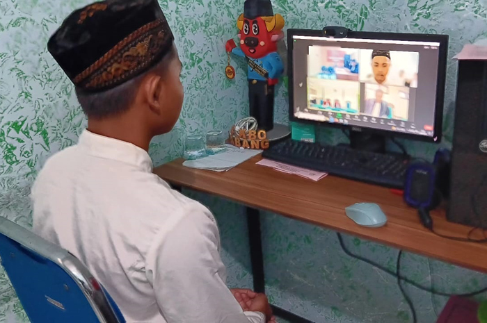 MAA, pria yang menyetubuhi dan menjual gadis SMP di Jombang saat menjalani sidang di Lapas Kelas IIb Jombang