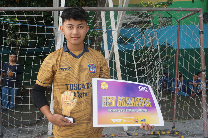 Arga Bimantara, peraih Best Goal Keeper Putra GFC 2024