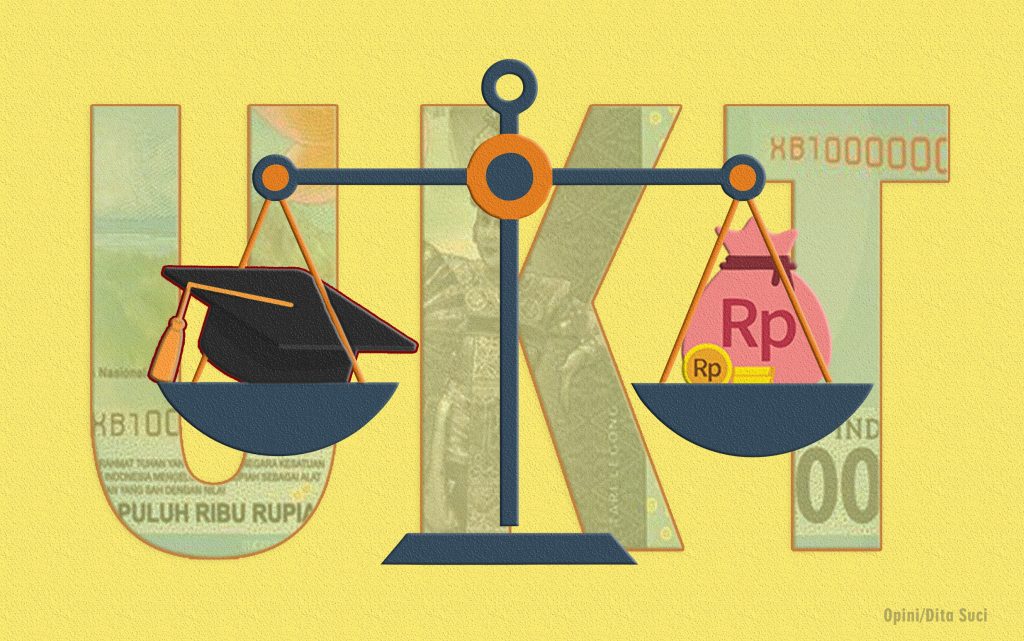 Ilustrasi uang kuliah tunggal (UKT)