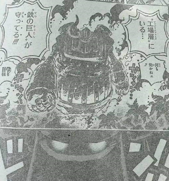 Robot kuno yang kembali muncul dan kekuatannya mulai dijelaskan di Komik one Piece Chapter 1116
