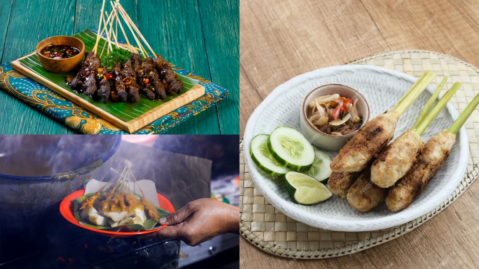 Ilustrasi ragam sate khas Indonesia yang rasanya tak kalah enak dari Sate Madura