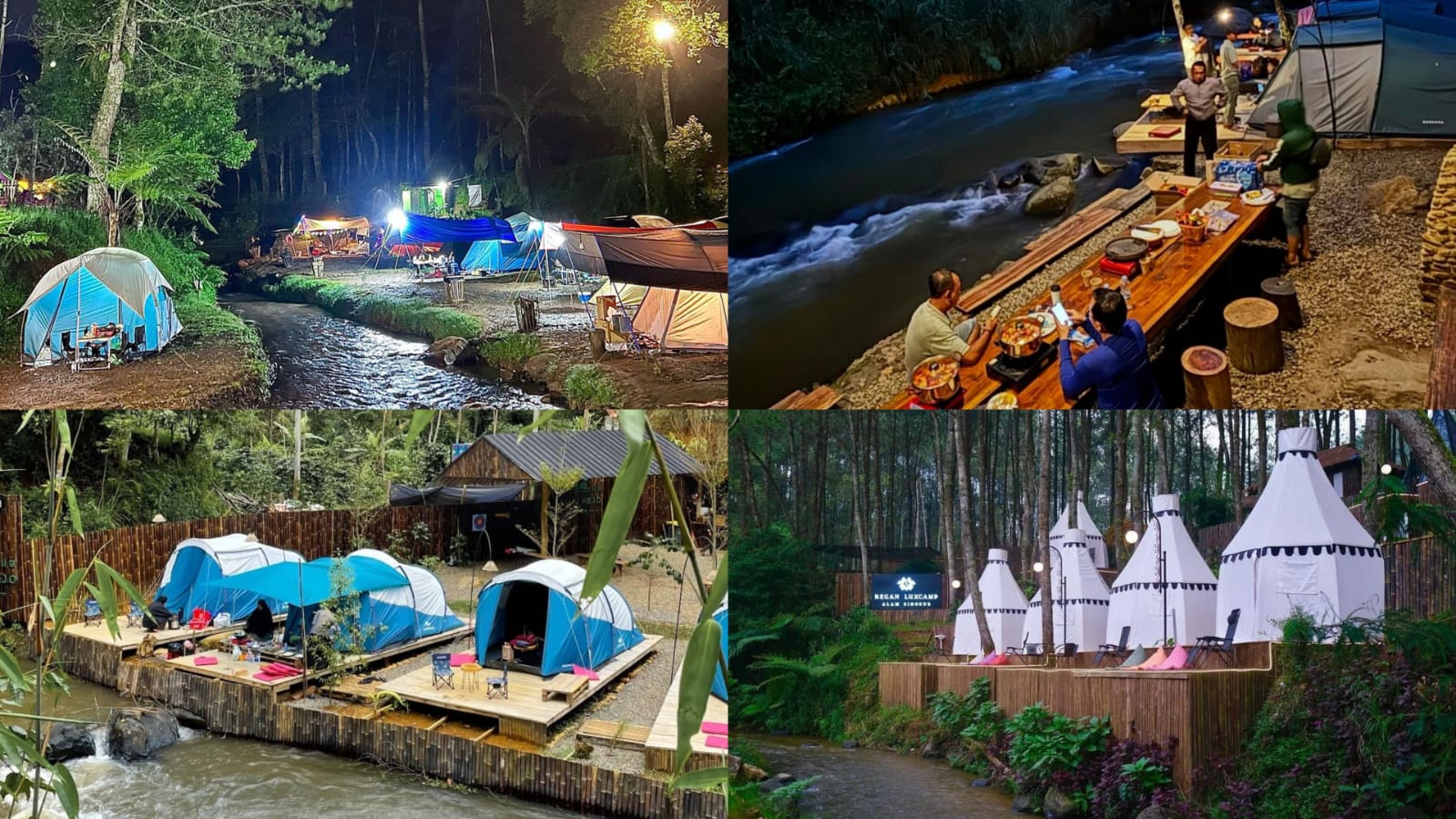 Ilustrasi lokasi glamping di Bandung