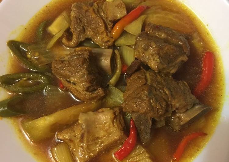 Pindang sapi, salah satu kuliner khas Trenggalek